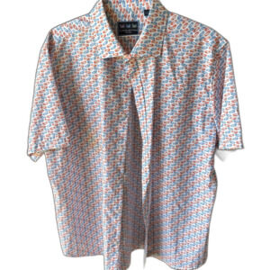 Charleston Threads Mens Button-Up Shirt Flip-Flop Short sleeve XL